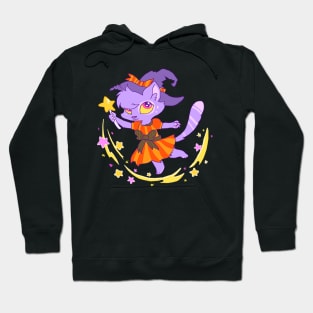 Halloween Kitty Magician Hoodie